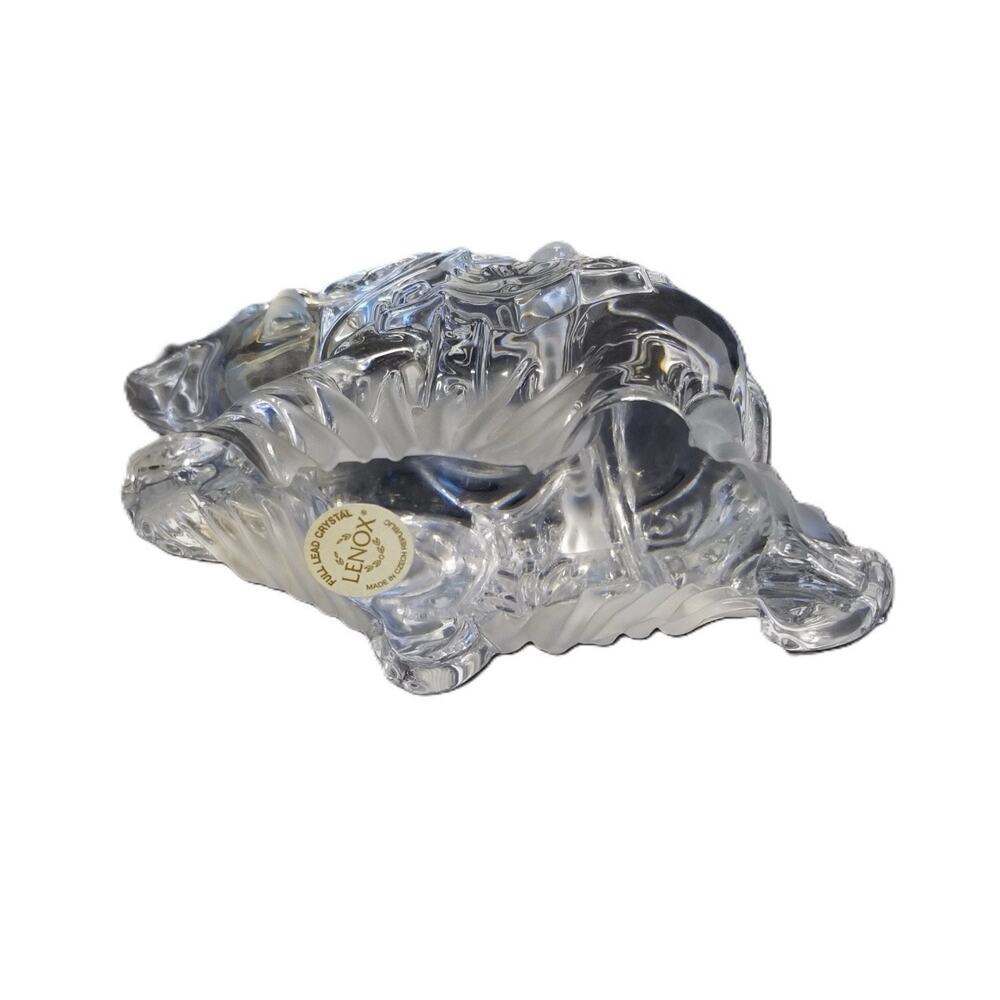 Lenox Lead Crystal Elephant Candlestick Holders Pair - Picture 5 of 8